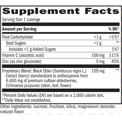 Sambucus Immune System Lozenges  Curated Wellness