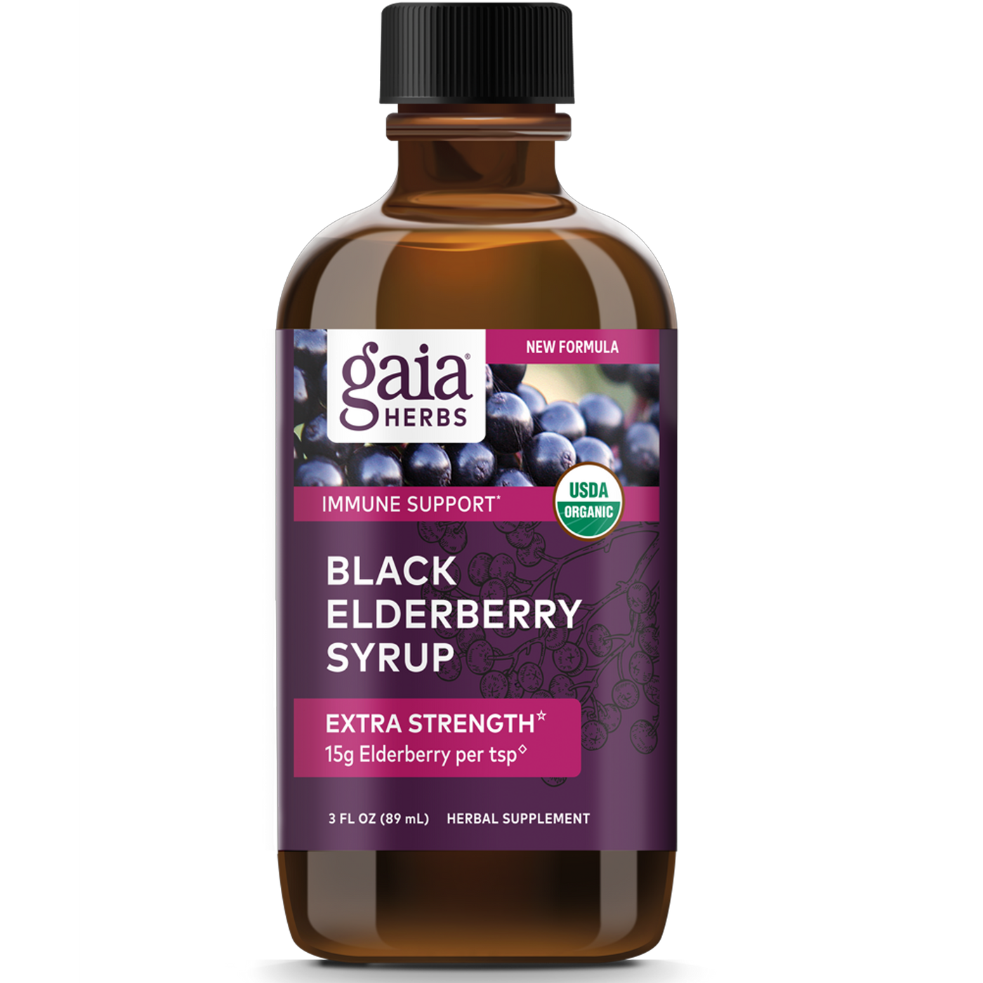 Black Elderberry Syrup 89ml Curated Wellness