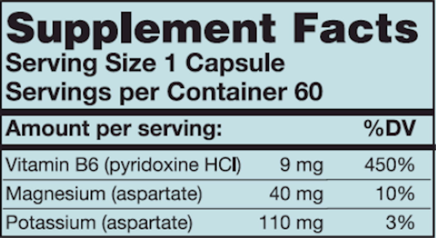 K/Mg Aspartate 60 caps Curated Wellness