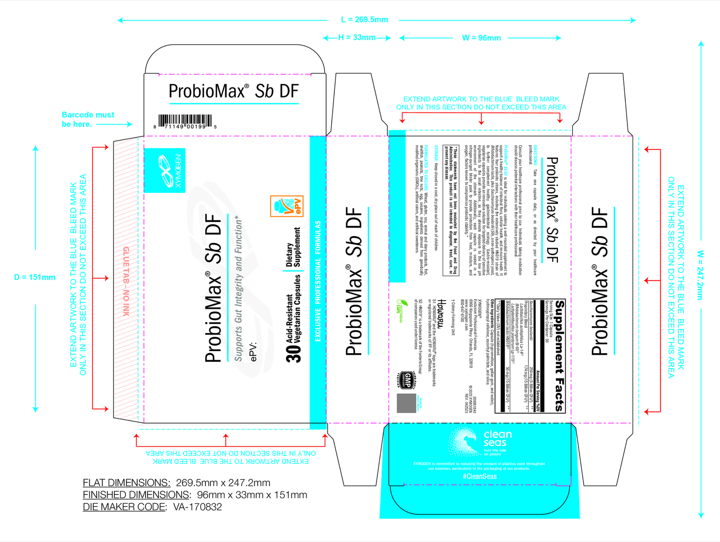 ProbioMax Sb DF 30 Capsules Curated Wellness