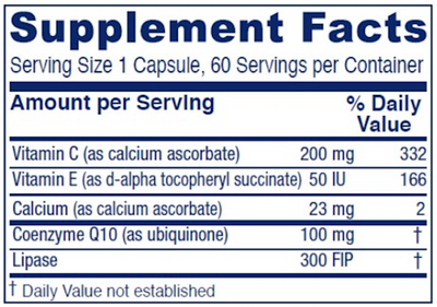 CoQ10 Extra 100 mg 60 caps Curated Wellness