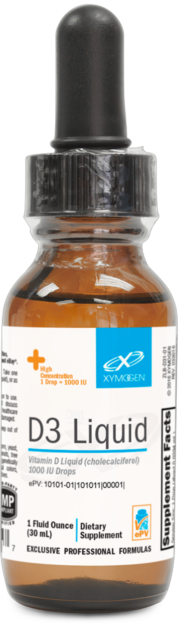 D3 Liquid 1 fl oz Curated Wellness
