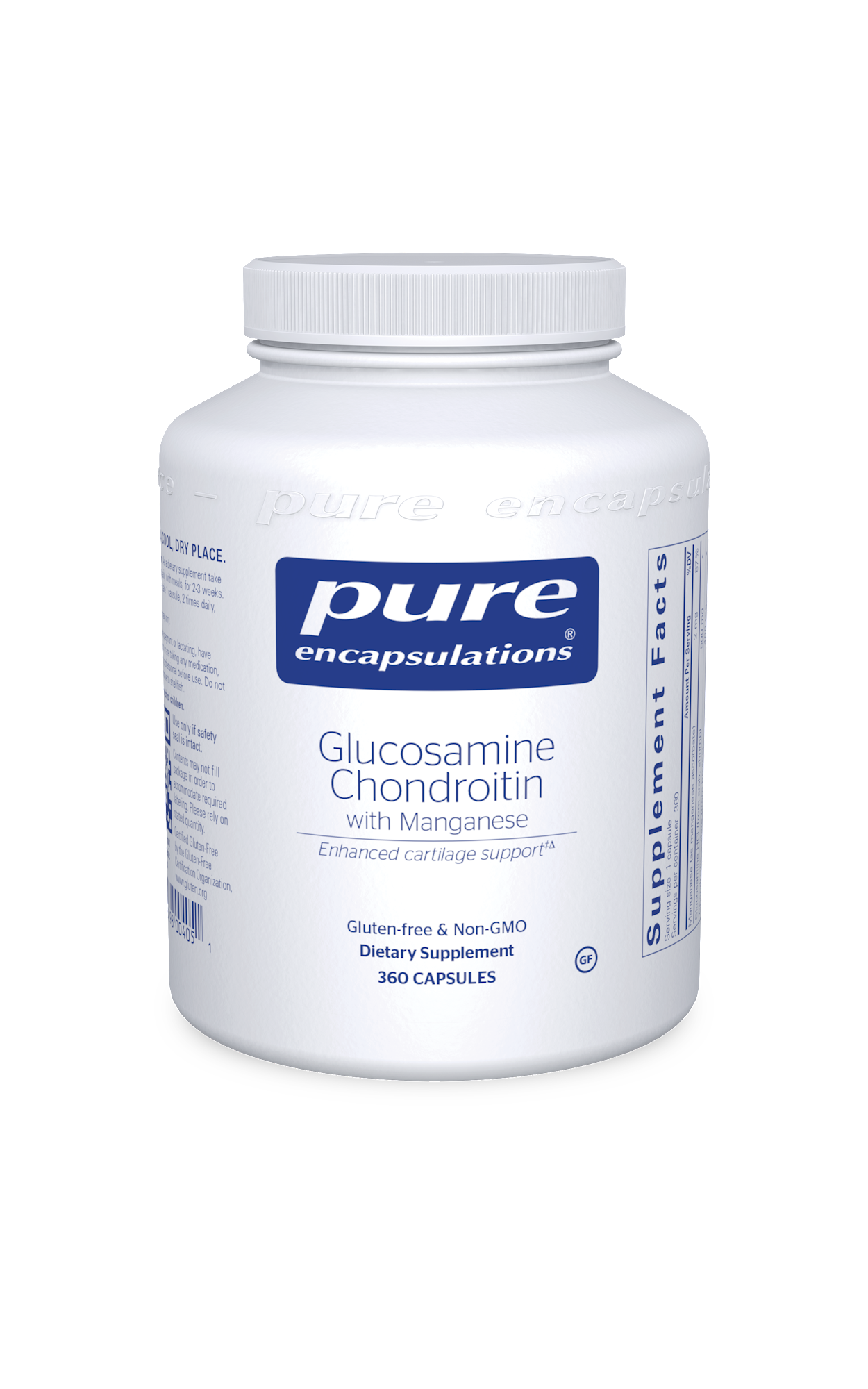 Glucosamine Chondroitin w/Manga 360vcaps Curated Wellness