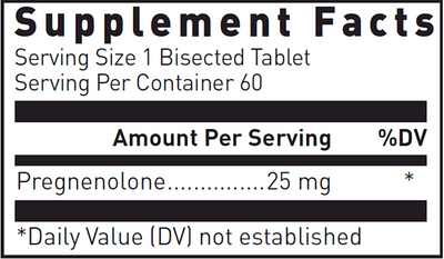 Pregnenolone 25 mg  Curated Wellness