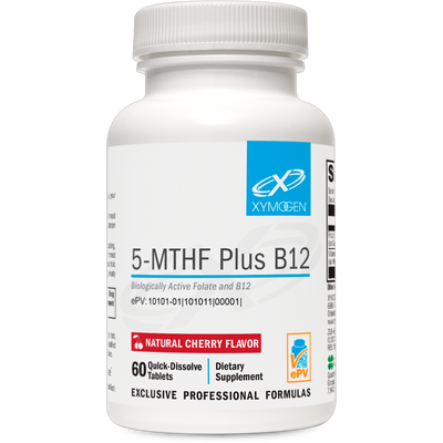 5-MTHF Plus B12 Cherry 60 Tablets Curated Wellness