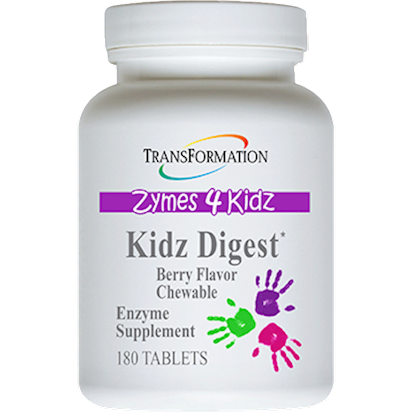 Kidz Digest Chewable 180 tabs Curated Wellness