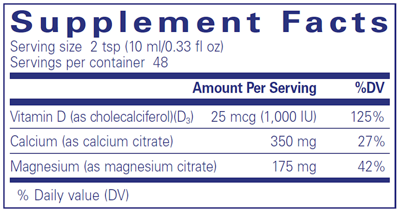 Cal/Mag/D liquid  Curated Wellness