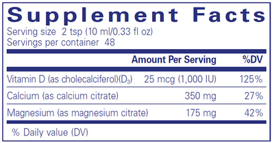 Cal/Mag/D liquid  Curated Wellness