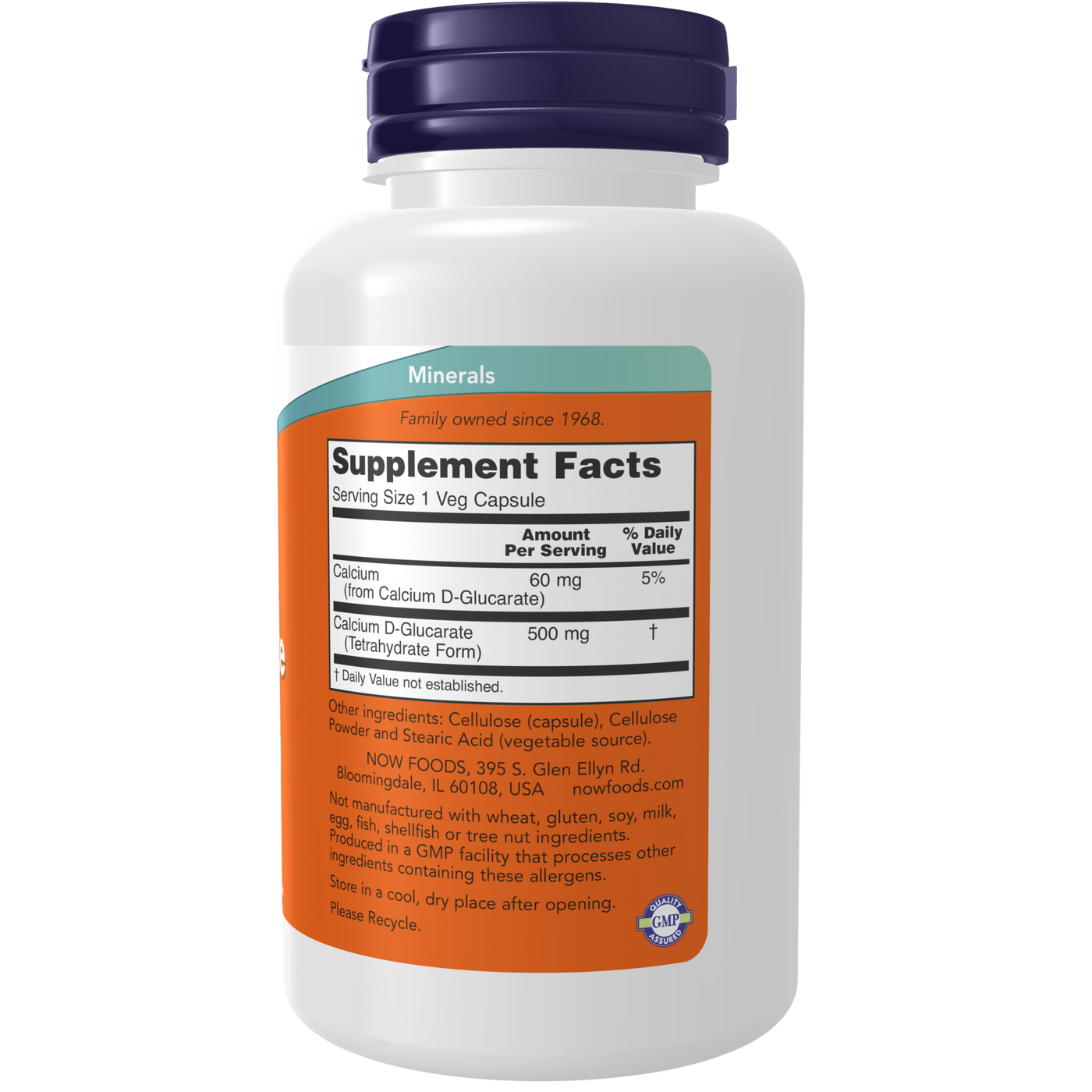 Calcium D-Glucarate 500 mg  Curated Wellness