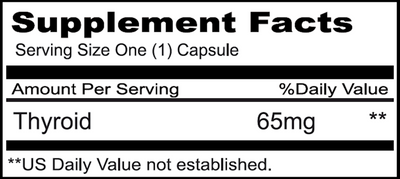 Thyroid 65 mg  Curated Wellness