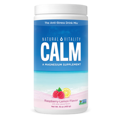 Natural Calm Raspberry-Lemon 16oz Curated Wellness