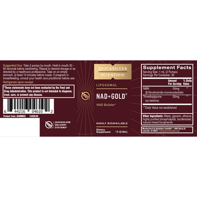 NAD+ GOLD 50 mg  Curated Wellness