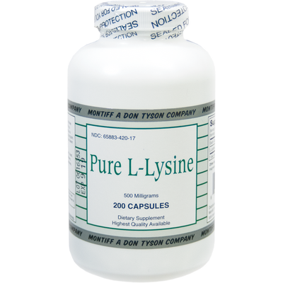 Pure L-Lysine 500 mg  Curated Wellness
