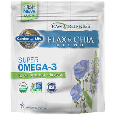 Raw Organic Flax Meal + Chia Seeds  Curated Wellness