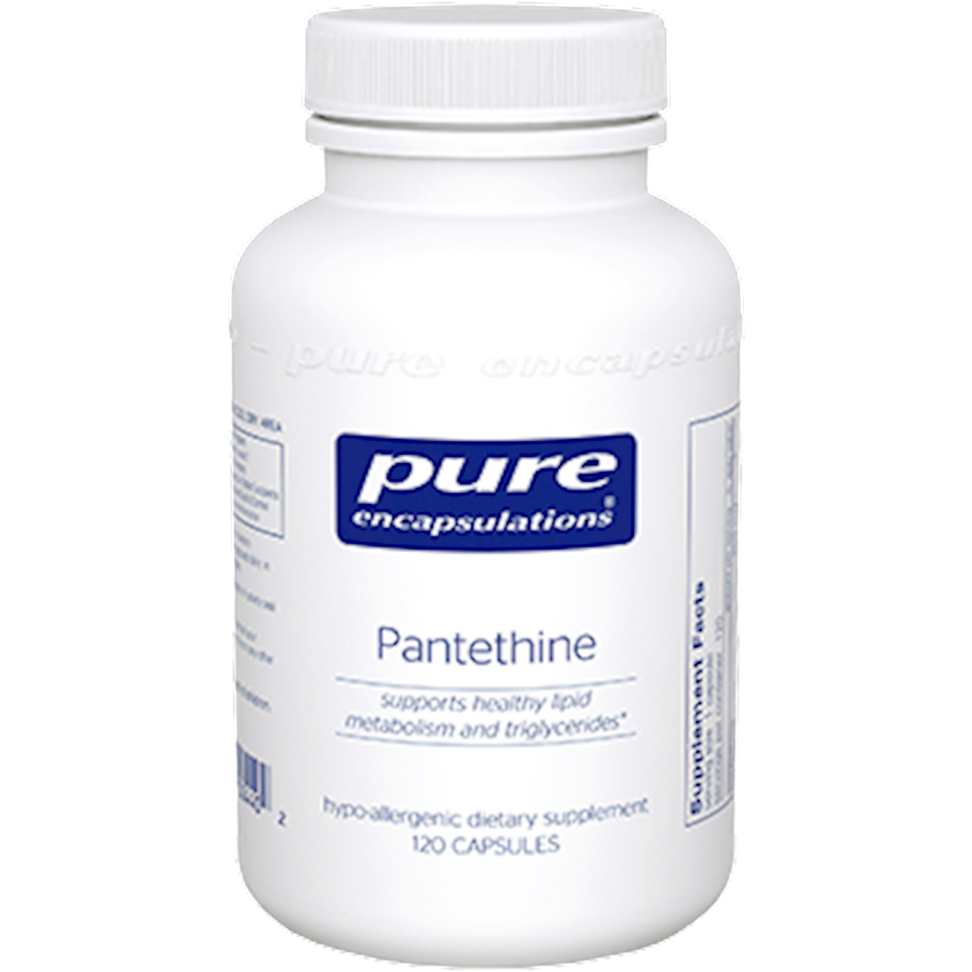 Pantethine 250 mg 120 vcaps Curated Wellness