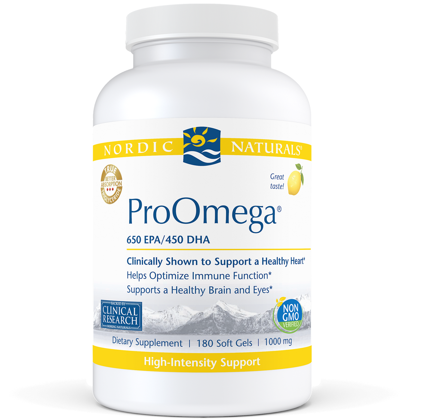 ProOmega Lemon 180 gels Curated Wellness