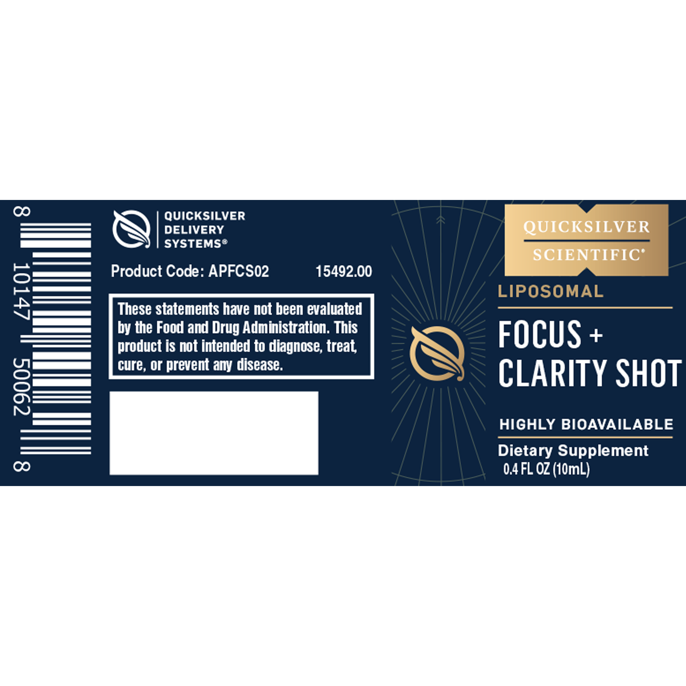 Focus + Clarity Shot 12-Pack Curated Wellness