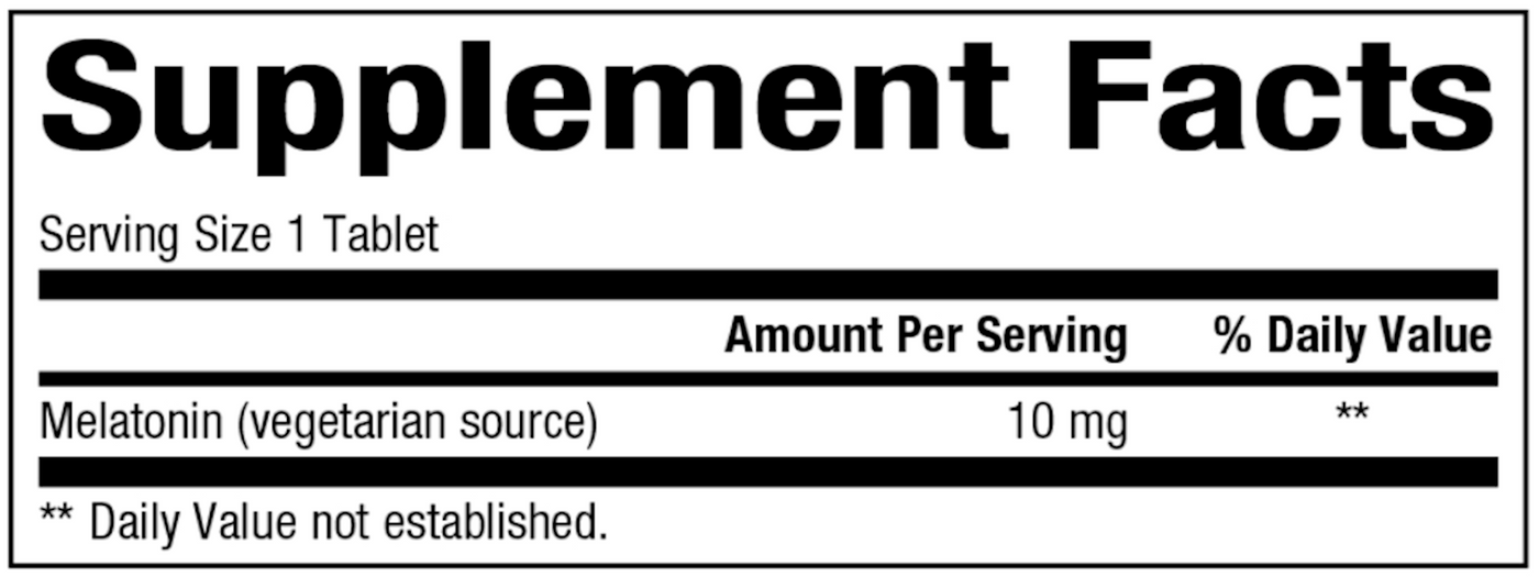 Melatonin 10mg  Curated Wellness