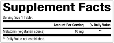 Melatonin 10mg  Curated Wellness