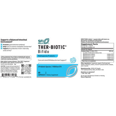 Ther-Biotic Bifido (Factor 4) 60 caps Curated Wellness