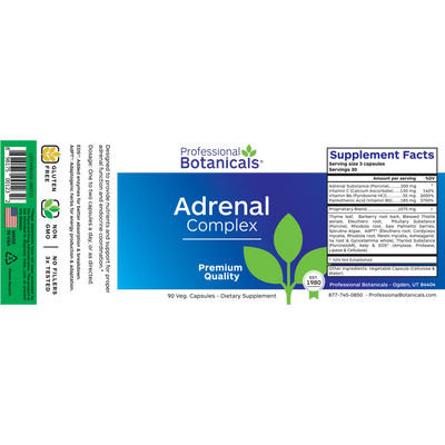 Adrenal Complex 90c Curated Wellness