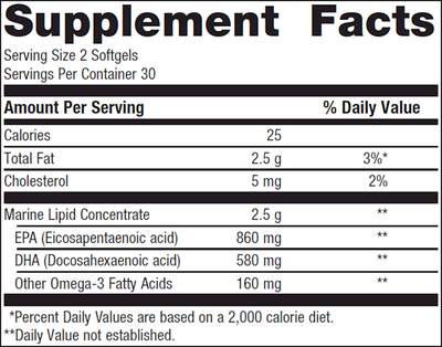 OmegaGenics EPA-DHA 720 Lemon 60 gels Curated Wellness