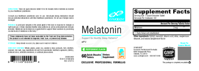 Melatonin Peppermint 60 Tablets Curated Wellness