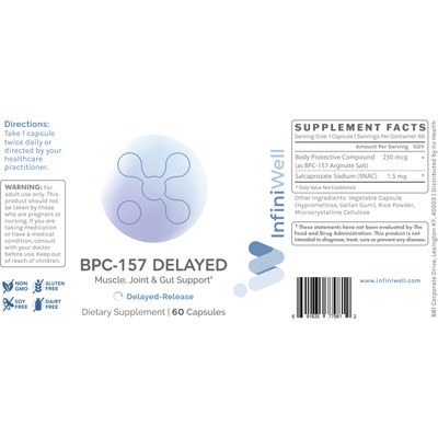 BPC-157 Delayed - 250mcg 60c Curated Wellness