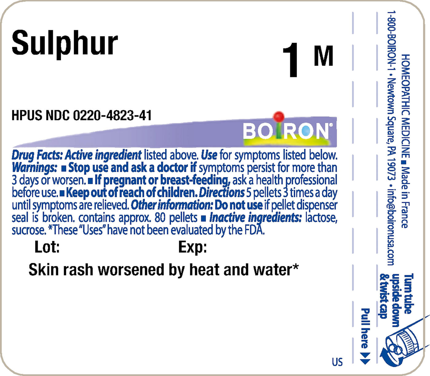 Sulphur 1M 80 plts Curated Wellness