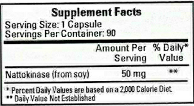 Nattokinase 50 mg  Curated Wellness