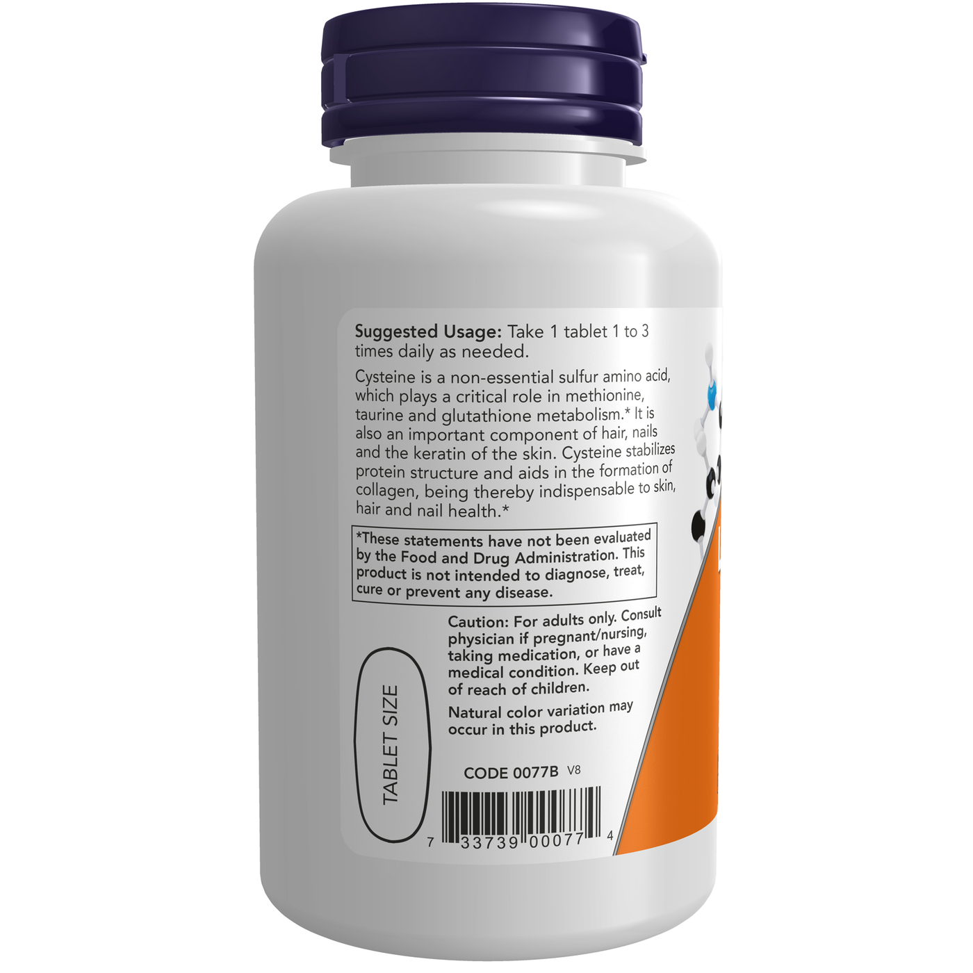 L-Cysteine 500 mg  Curated Wellness