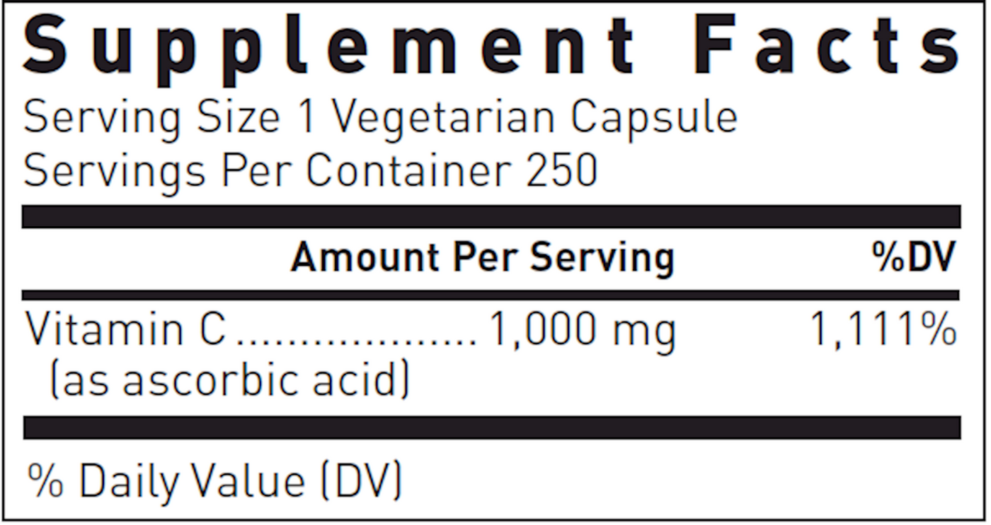 C-1000 1000 mg 250 caps Curated Wellness