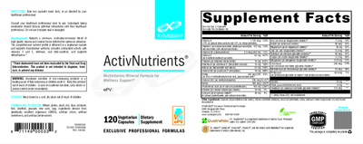 ActivNutrients 120 Capsules Curated Wellness