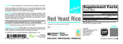 Red Yeast Rice 60 Capsules Curated Wellness