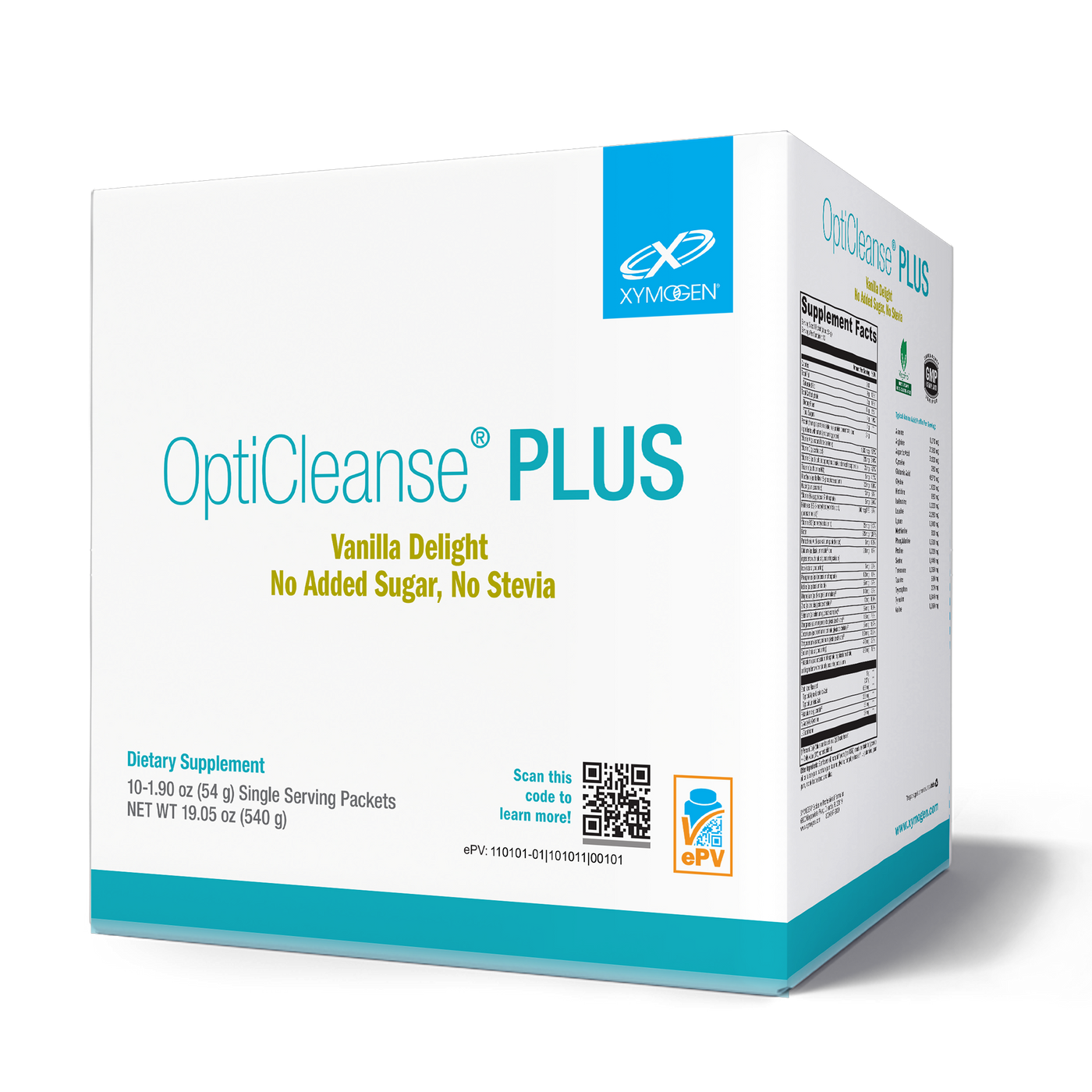 OptiCleanse PLUS Vanilla Delight 10pk Curated Wellness