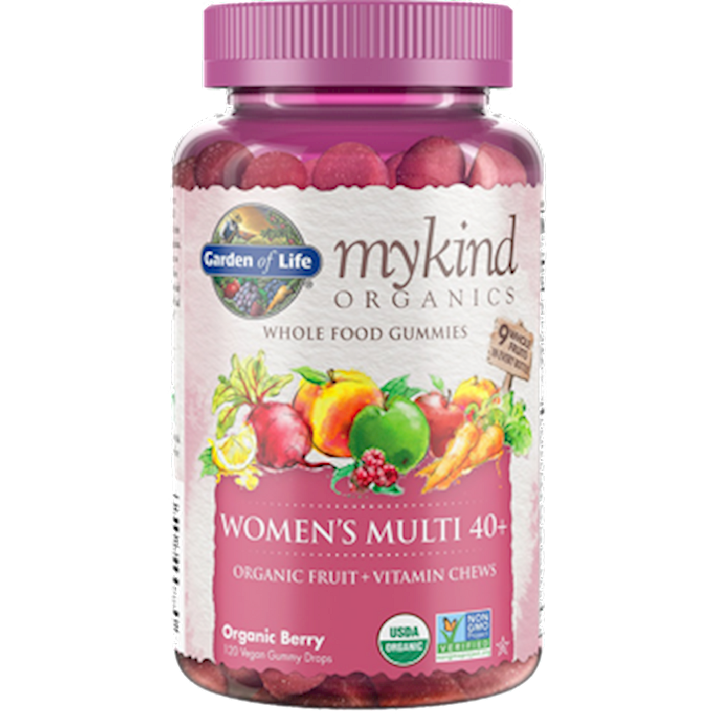 Mykind Women's 40+ Multi-Berry 120 Gummy Curated Wellness
