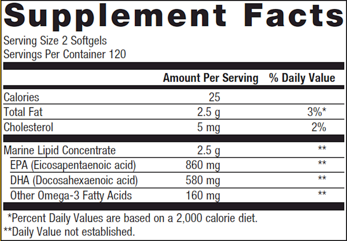 OmegaGenics EPA-DHA 720 Lemon 240 gels Curated Wellness