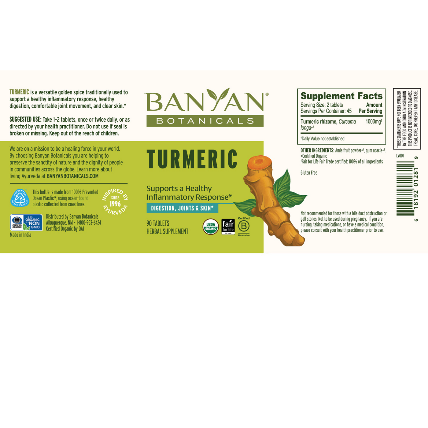 Turmeric Organic  Curated Wellness