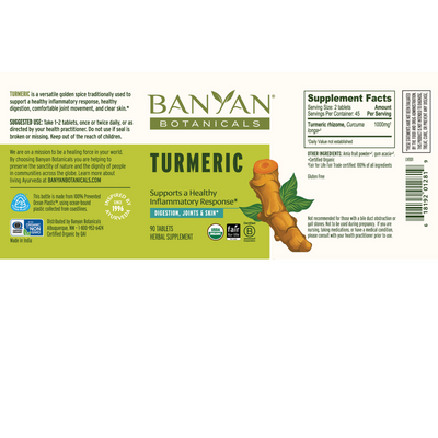 Turmeric Organic  Curated Wellness