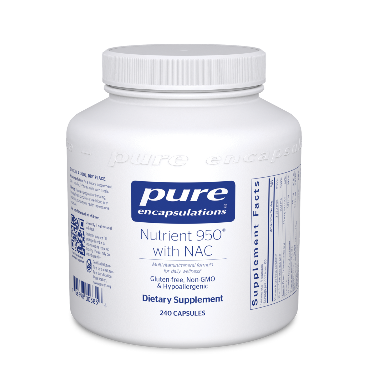 Nutrient 950 with NAC 240 caps Curated Wellness