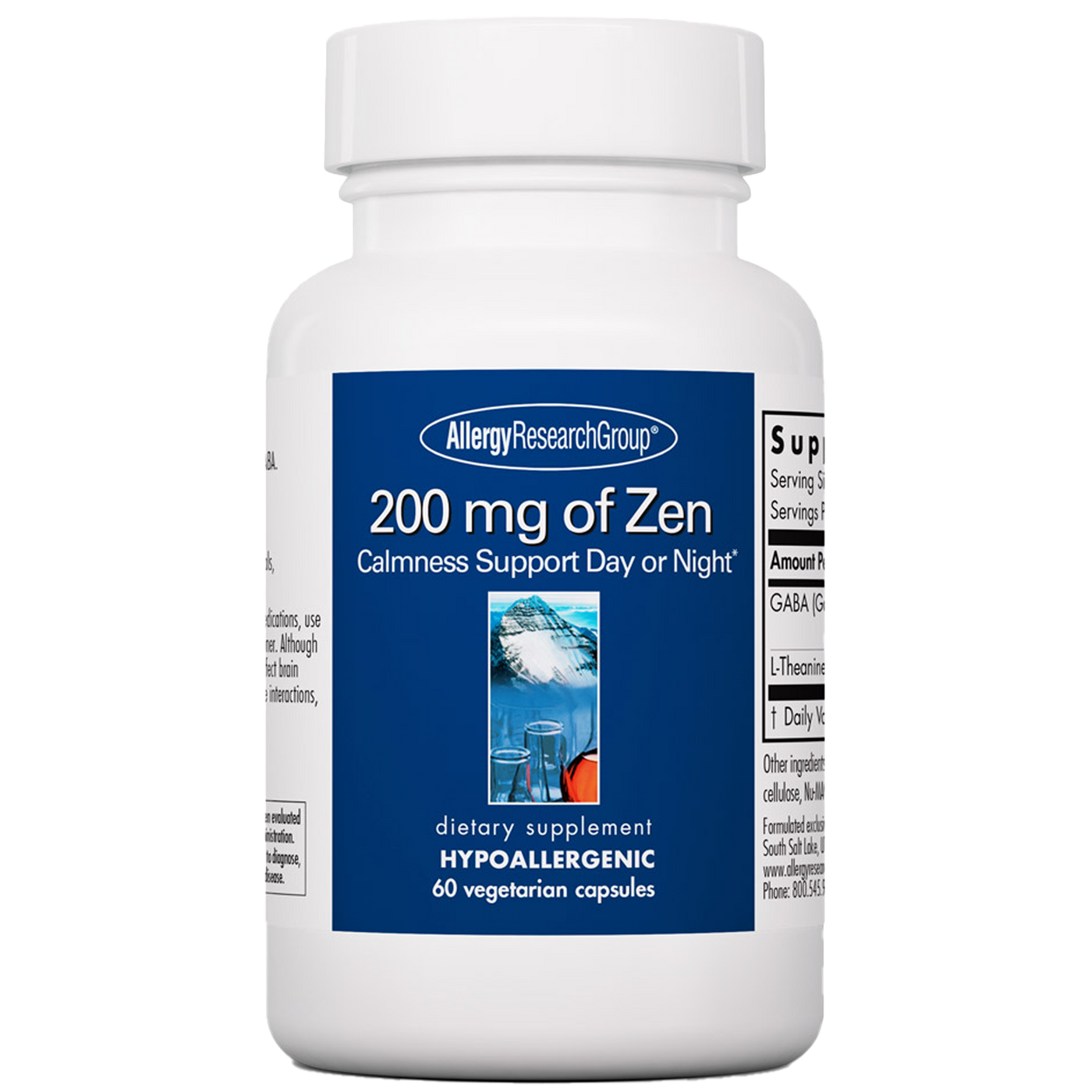 200 mg of Zen 60 vcaps Curated Wellness