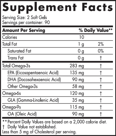 Complete Omega Junior 180 mini sftgels Curated Wellness