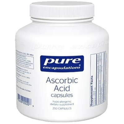 Pure Ascorbic Acid 250 vcaps Curated Wellness