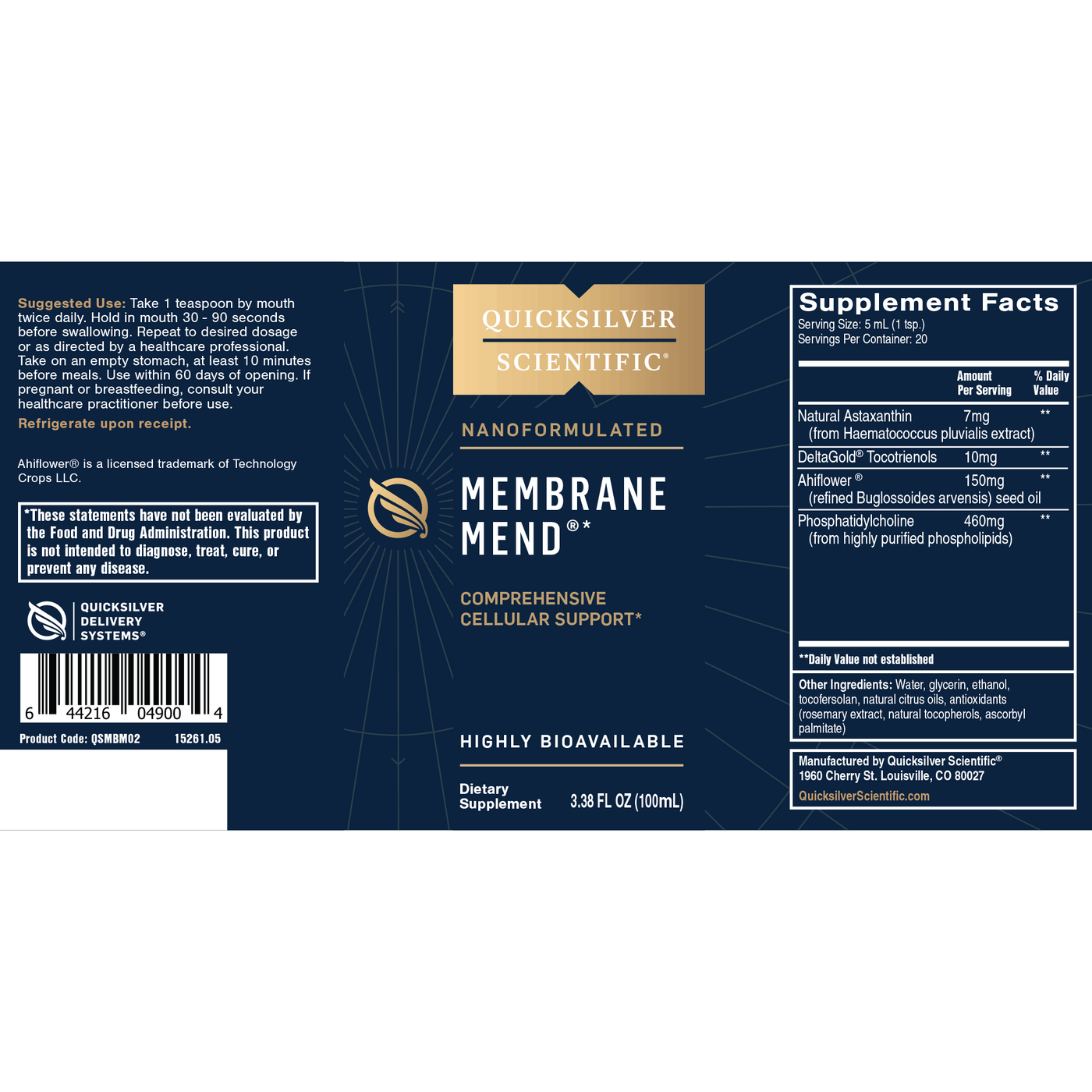 Membrane Mend 3.38 fl oz Curated Wellness