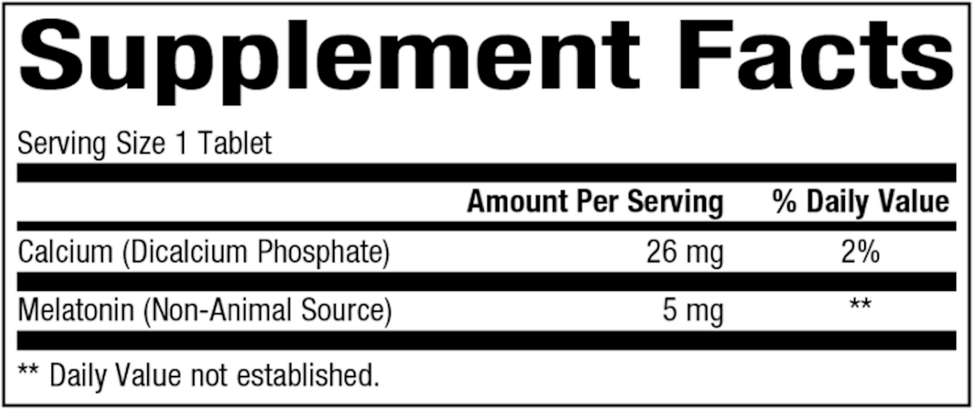 Melatonin Time Release 5 mg  Curated Wellness