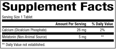 Melatonin Time Release 5 mg  Curated Wellness