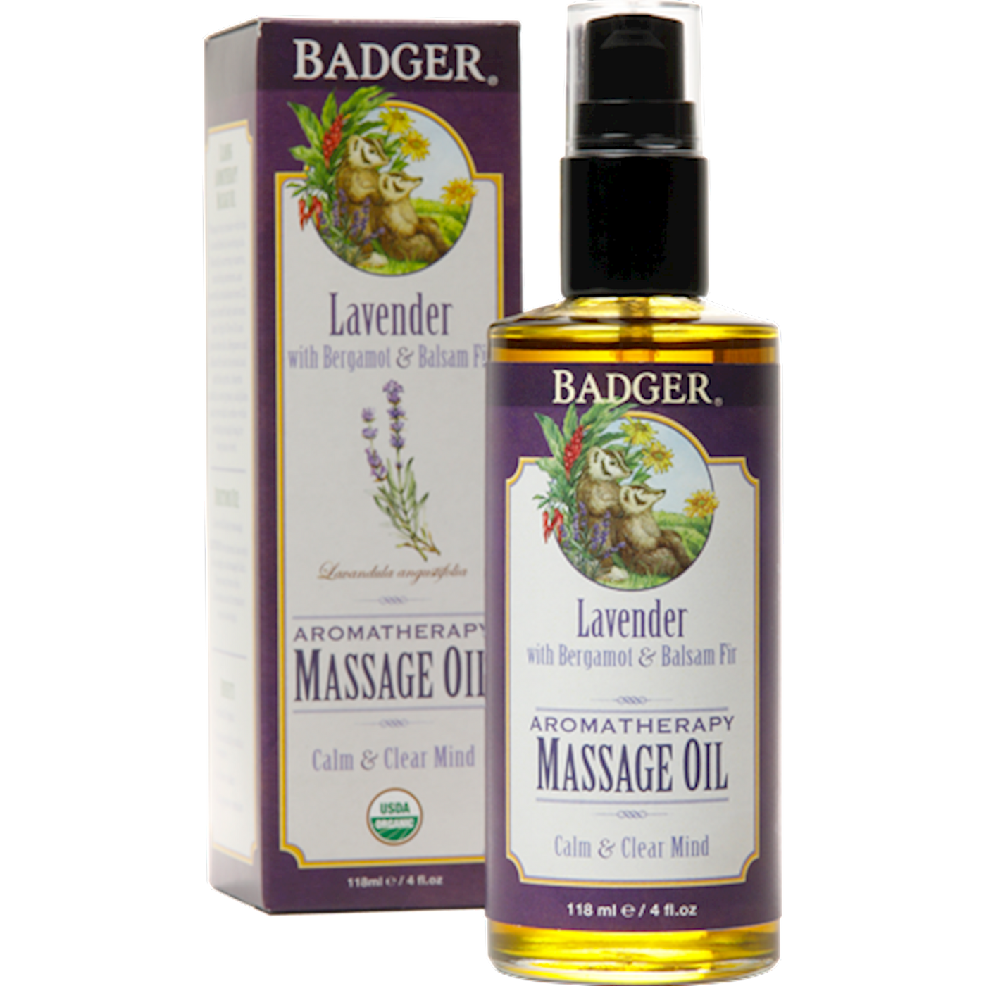 Lavender Massage Oil 4 fl oz Curated Wellness