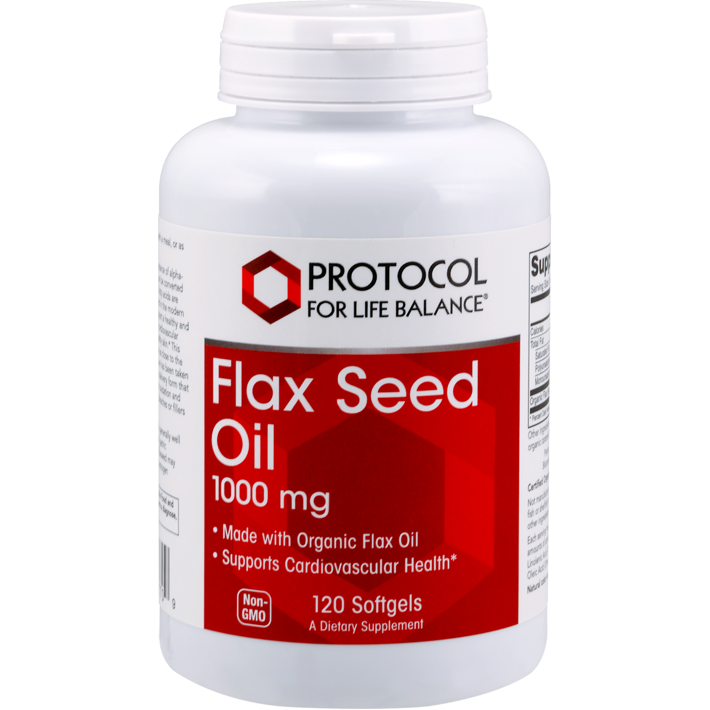 Flax Seed Oil 1000 mg 120 gels Curated Wellness