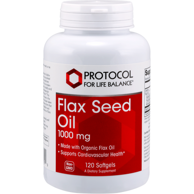 Flax Seed Oil 1000 mg 120 gels Curated Wellness