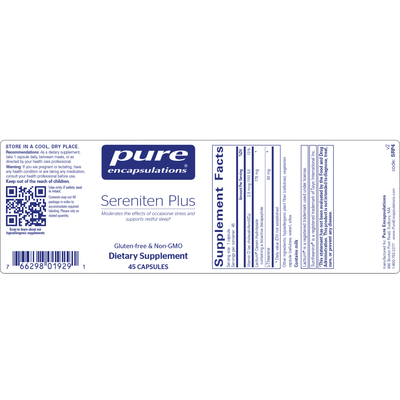 Sereniten Plus 45 caps Curated Wellness